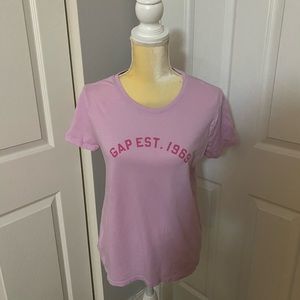 NWOT Pink Logo Gap T Shirt